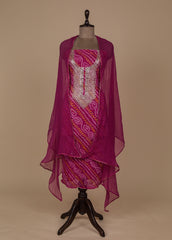 Pink Georgette Dress Material