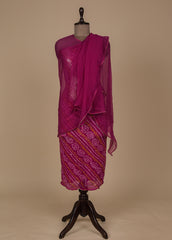 Pink Georgette Dress Material