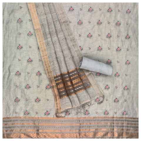 Grey Linen Dress Material