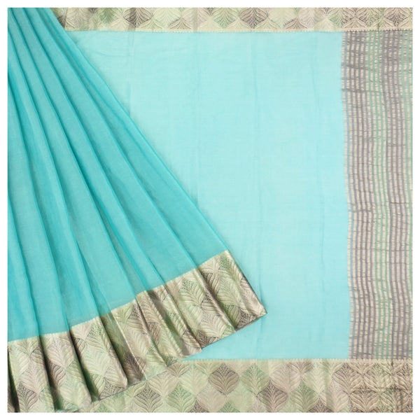 Blue Tissue Georgette Banarasi Saree