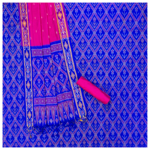 Blue Silk Dress Material