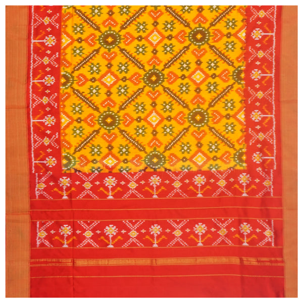 Yellow Silk Dupatta