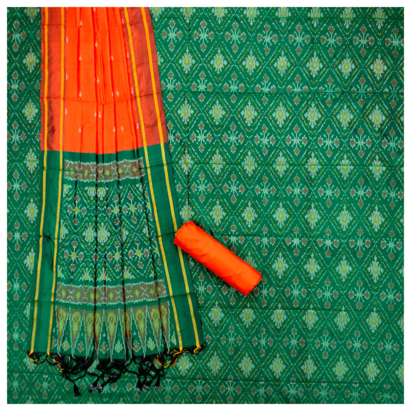 Green Silk Dress Material