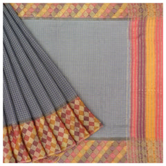 Grey Georgette Saree