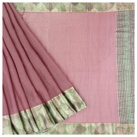 Pink Tissue Georgette Banarasi Saree