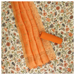 Beige Linen Dress Material
