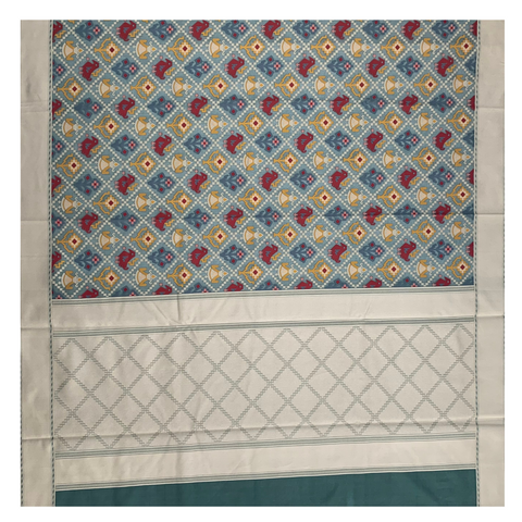 Blue Silk Cotton Saree