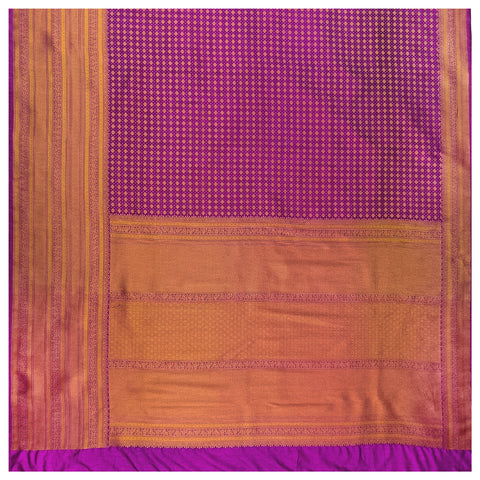Purple Art Silk Kanjeevaram Saree