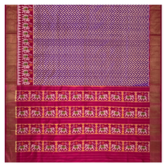 Purple Silk Patola/Ikkat Saree