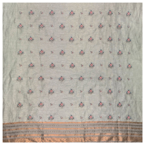 Grey Linen Dress Material