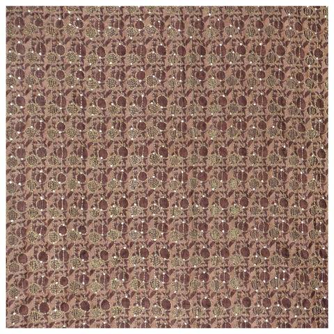 Brown Cotton Dress Material