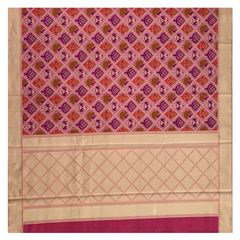 Pink	Cotton Silk Saree