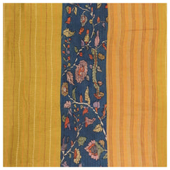 Mustard Yellow Cotton Silk Dress Material