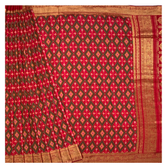 Pink Dola Silk Patola/designer/embroidery Saree
