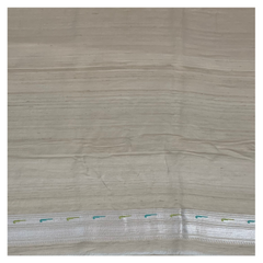 Beige Tussar Georgette Soft Silk Saree