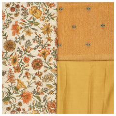 Beige Linen Dress Material