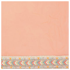 Pink Georgette Designer/Embroidery Saree