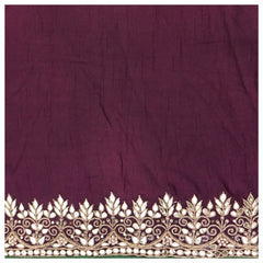 Multicoloured Georgette Banarsi Embroidered Saree