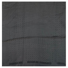 Black Satin Designer/embroidery Saree