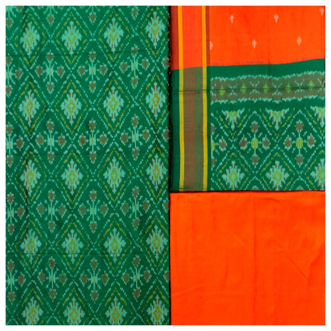 Green Silk Dress Material