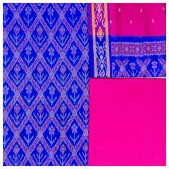 Blue Silk Dress Material