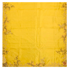 Yellow Organza Designer/embroidery Saree